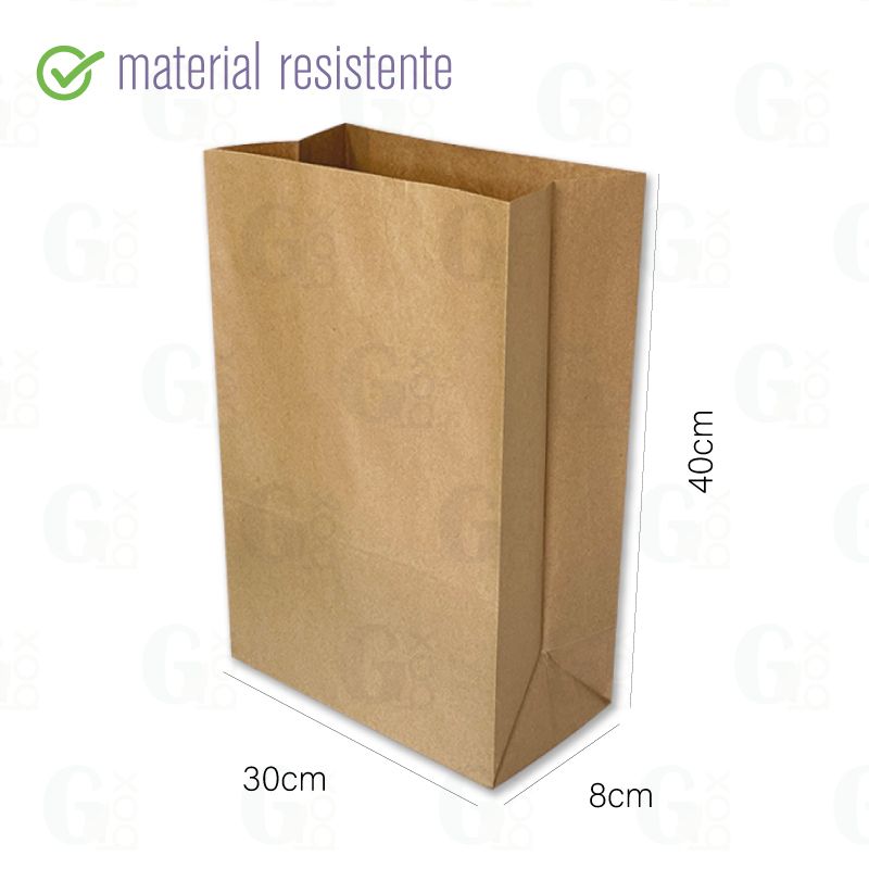 Bolsa kraft Bio 60 (Paquete de 100 unidades)