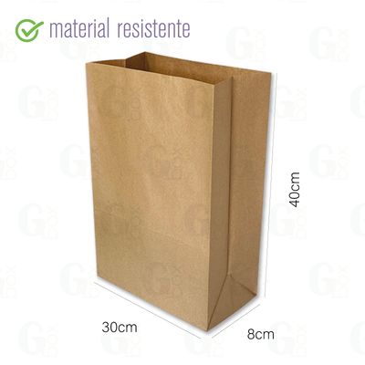Bolsa kraft Bio 60 (Paquete de 100 unidades)