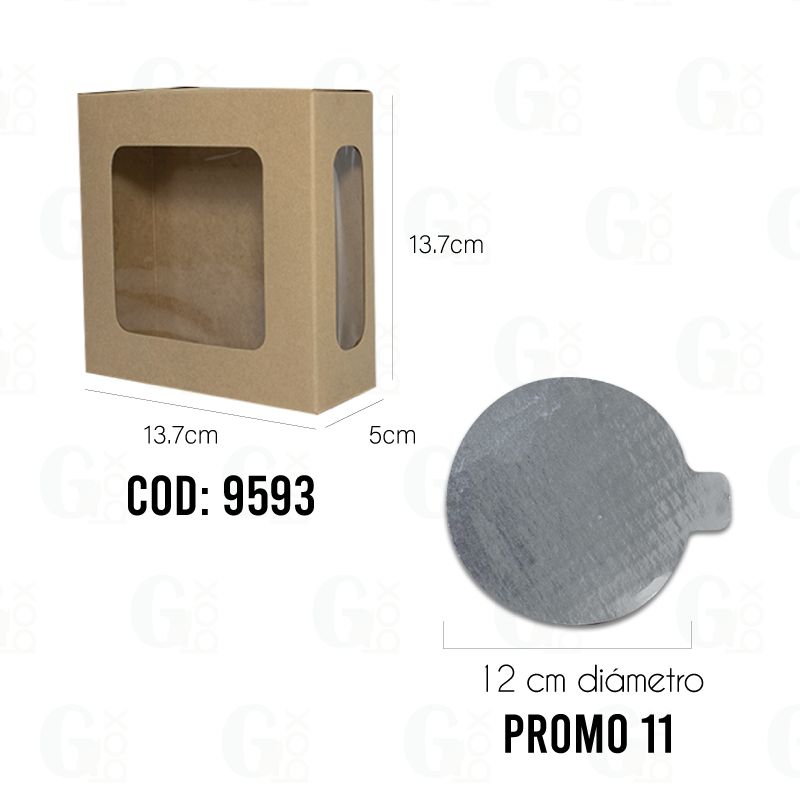Caja Repostería #5.5 + 24 bases GRATIS (Paquete de 24 unidades)