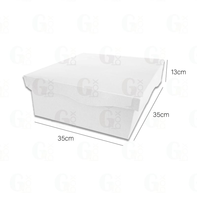 Caja Blanca Queque #14  (Paquete de 3 unidades)