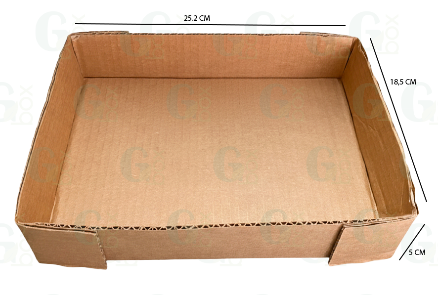 Bandeja corrugada Kraft (paquete de 6 unidades) Bandeja corrugada Kraft (paquete de 6 unidades)