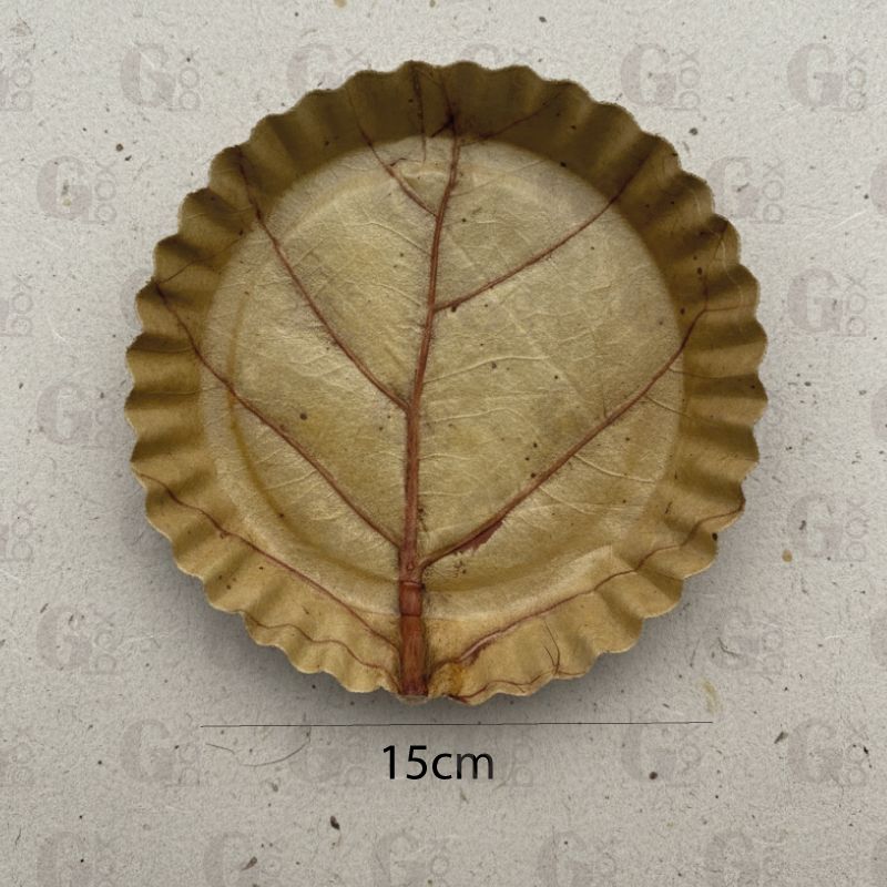 PLATO DE HOJA #6 (Paquete 25 unidades)
