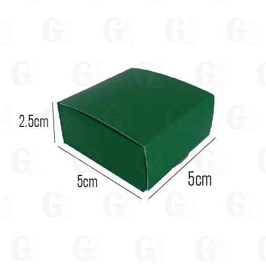 Caja pequeña verde para detalles (Paquete de 50 unidades)