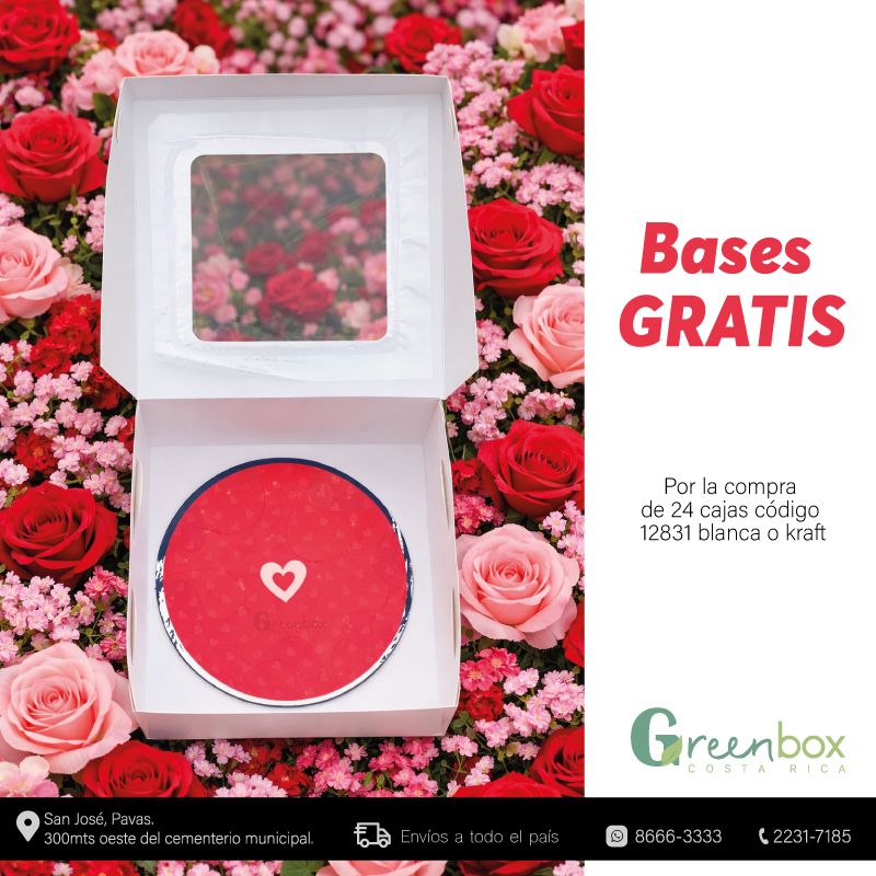 Combo caja repostería #8 con ventana + 24 bases GRATIS (Paquete de 24 unidades) Combo caja repostería #8 con ventana + 24 bases GRATIS (Paquete de 24 unidades)