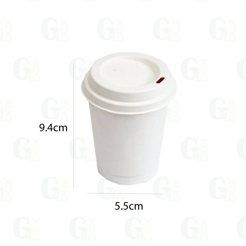 Vaso + tapa 8oz (Paquete de 50 unidades)
