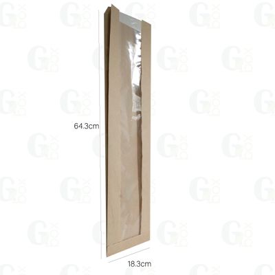 Bolsa Baguette Doble ventana (Paquete de 100 unidades) Bolsa Baguette Doble ventana (Paquete de 100 unidades)