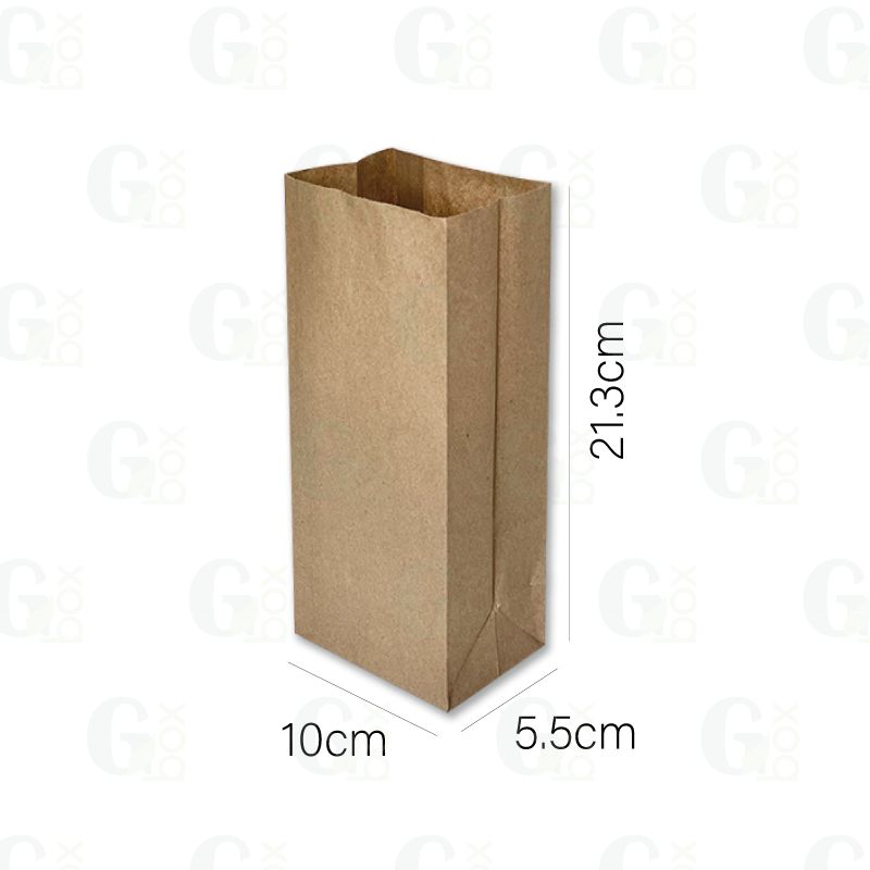 Bolsa kraft 2 Libras (Paquete de 100 unidades)