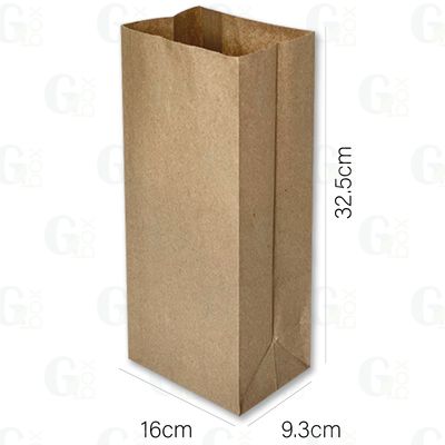 Bolsa kraft 8 Libras (Paquete de 100 unidades)