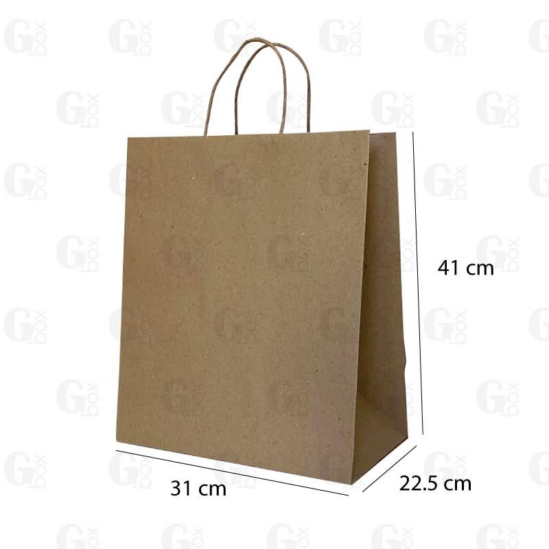 Bolsa kraft BIO 65 manigueta (Se vende por UNIDAD)
