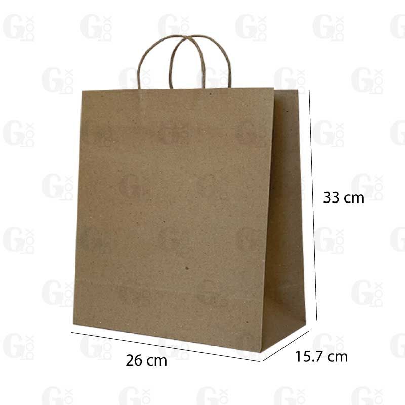Bolsa papel kraft BIO 30 manigueta (Se vende por UNIDAD) Bolsa papel kraft BIO 30 manigueta (Se vende por UNIDAD)