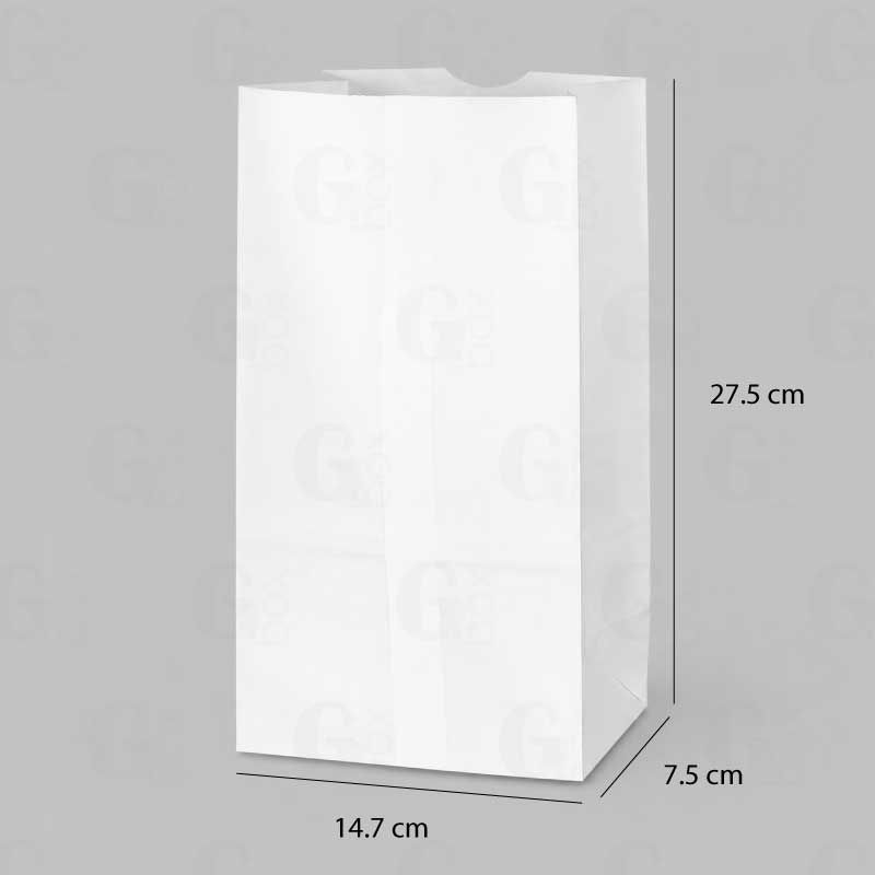 Bolsa 6 libras BLANCA (Paquete 100 unidades) Bolsa 6 libras BLANCA (Paquete 100 unidades)