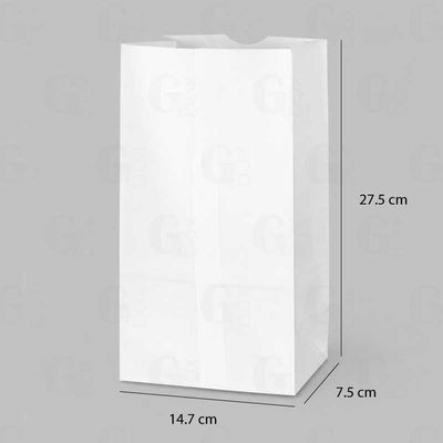 Bolsa 6 libras BLANCA (Paquete 100 unidades)