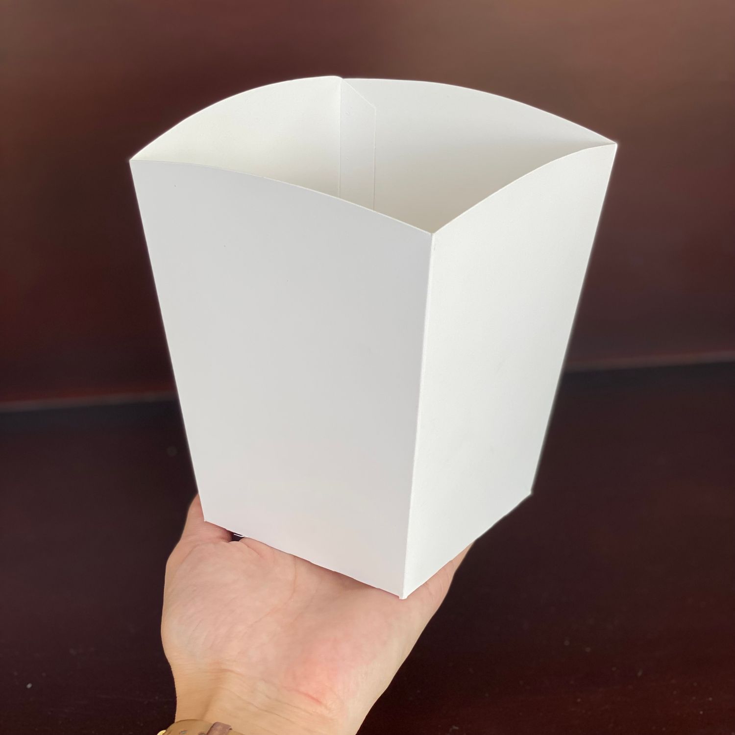 Caja Palomitas mini blanca (paquete 50 unidades)