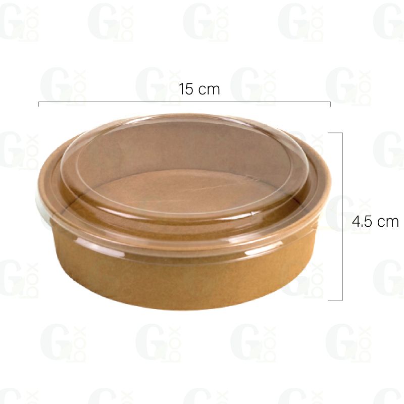 Bowl kraft 500ml / 17oz (Paquete de 25 unidades)