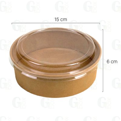Bowl kraft 750ml / 25oz (Paquete de 25 unidades)
