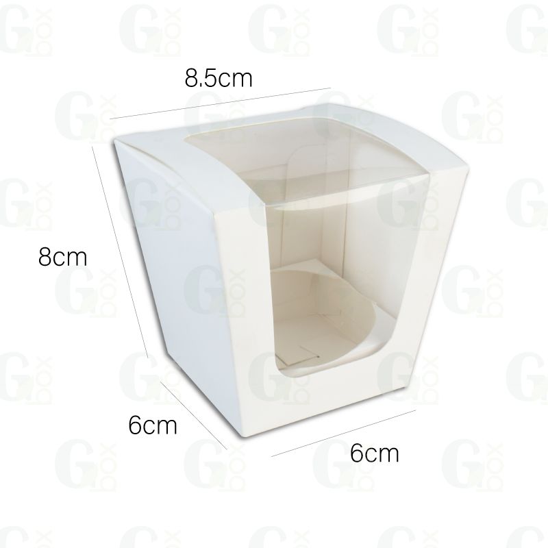 Caja BLANCA para 1 cupcake (Paquete de 24 unidades)