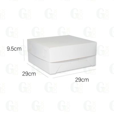 Caja blanca Queque #10 (Paquete de 3 unidades) Caja blanca Queque #10 (Paquete de 3 unidades)