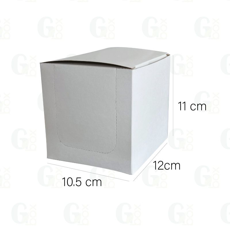 Caja taza con ventana removible (Paquete de 26 unidades)