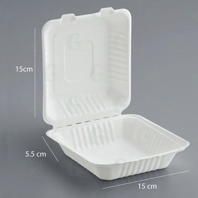 Clamshell 6x6 Bagazo (Paquete de 25 unidades) Clamshell 6x6 Bagazo (Paquete de 25 unidades)