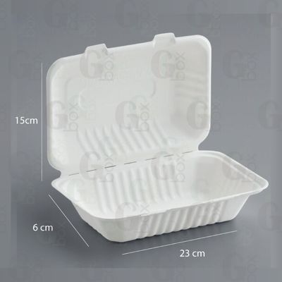 Clamshell 9x6 Bagazo (Paquete de 25 unidades) Clamshell 9x6 Bagazo (Paquete de 25 unidades)