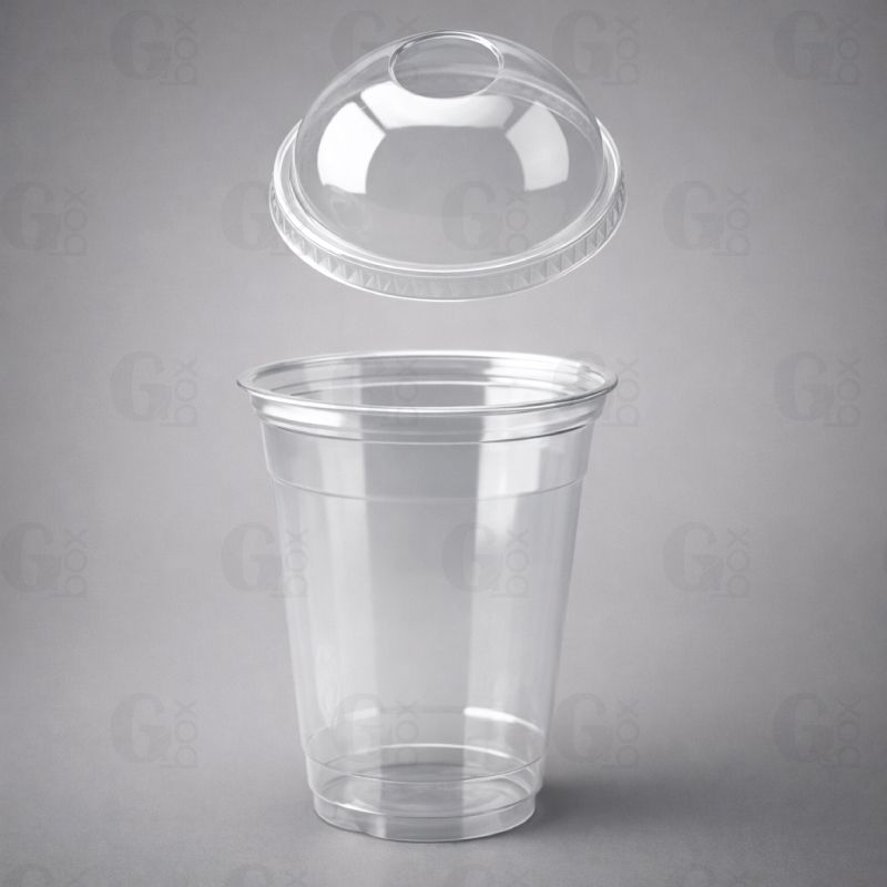 Vaso transparente 12oz (350ml) + tapa domo (Paquete de 25 unidades) Vaso transparente 12oz (350ml) + tapa domo (Paquete de 25 unidades)