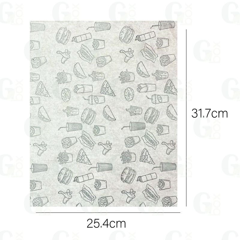 Papel Antigrasa DIBUJOS (Paquete de 250 unidades)