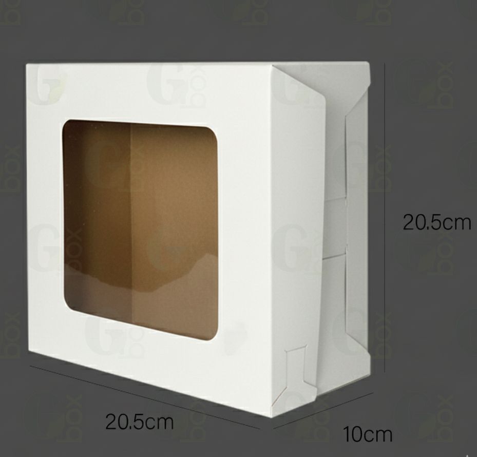 Repostería #8 BLANCA con Ventana (Paquete de 12 unidades)