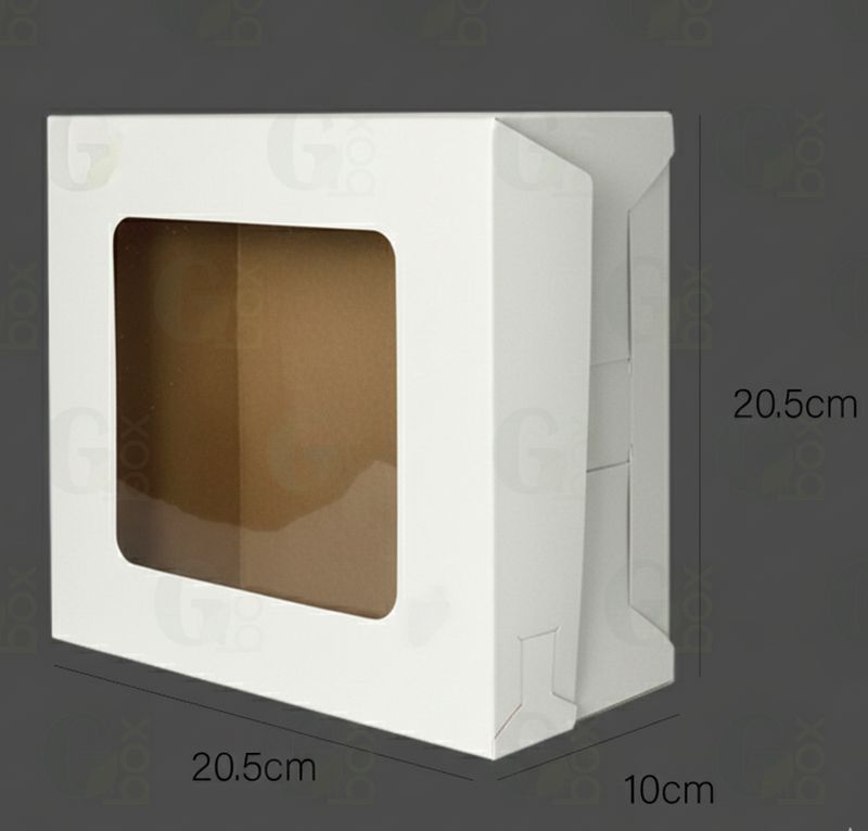 Repostería #8 BLANCA con Ventana (Paquete de 12 unidades)