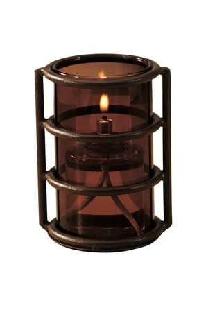 Heavy Brown Wire Candle Holder
