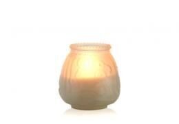 Venetian Candle in Glass - Frost