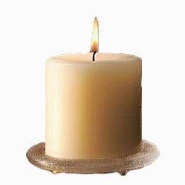 3" x 3" Beeswax Pillar
