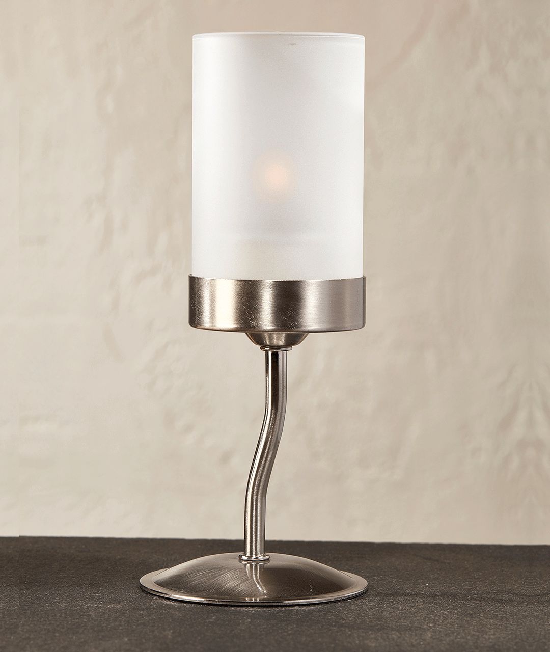 Twisted Metal Pedestal Candle Holder