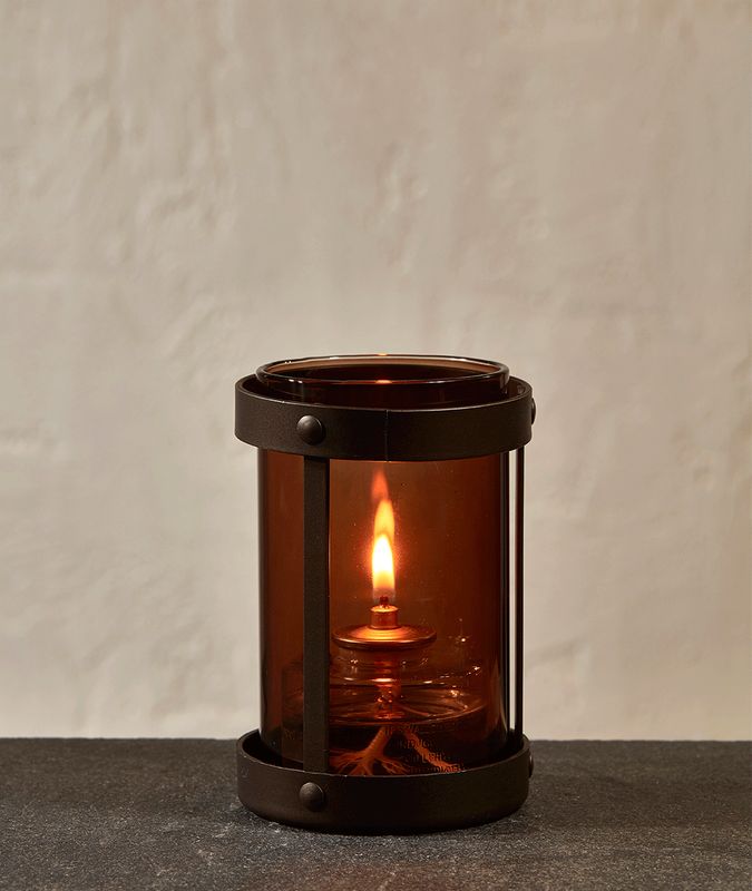 Heavy Brown Wire Candle Holder
