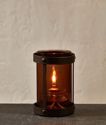 Heavy Brown Wire Candle Holder