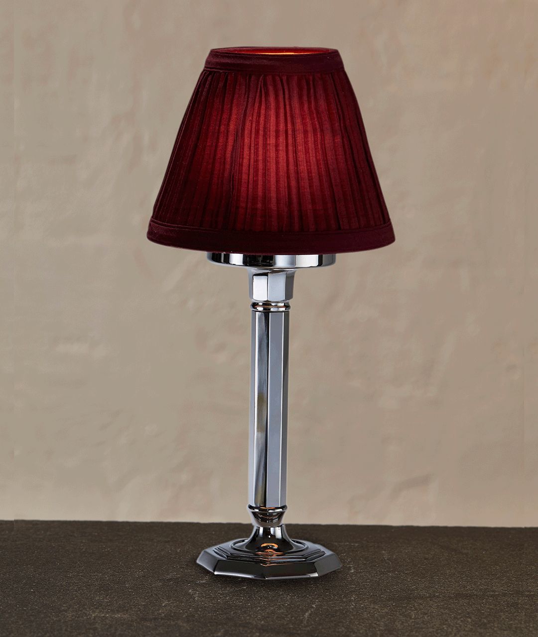 Chrome Pedestal Candle Holder