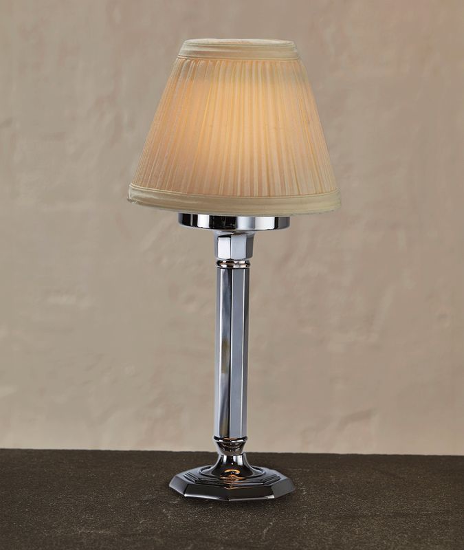 Chrome Pedestal Candle Holder