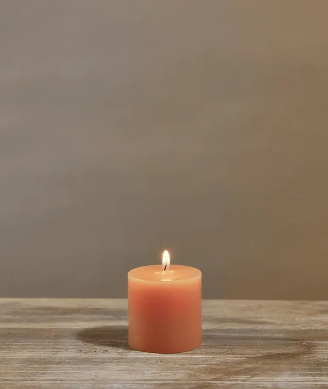 2" x 2" Beeswax Pillar