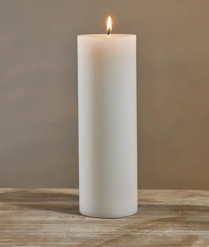 3 X 9 White Pillar - 12 Pack