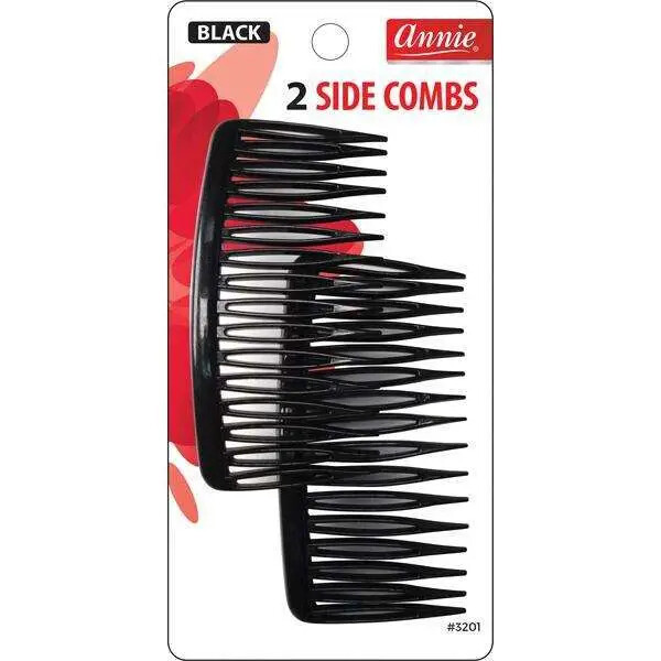 Side Combs - Large, Color: Black
