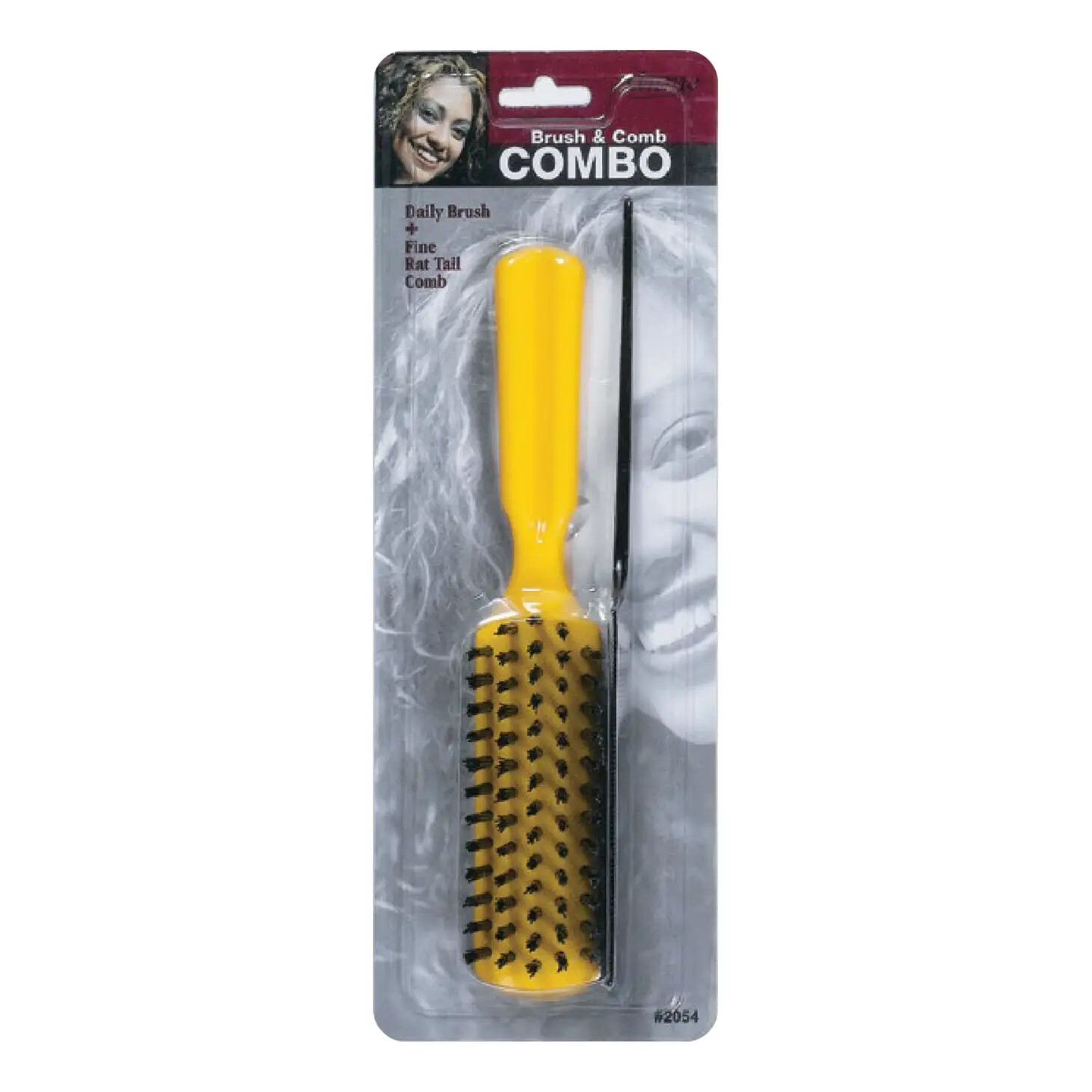 Brush and Rat Tail Comb Combo - Asst Color