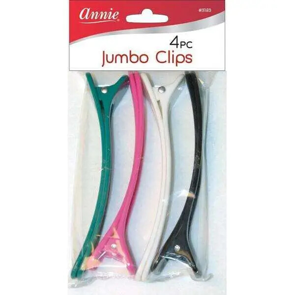 Jumbo Clips 4Ct Asst Color