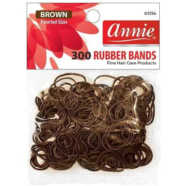 Rubber Bands Asst Size - 300ct, Color: Brown
