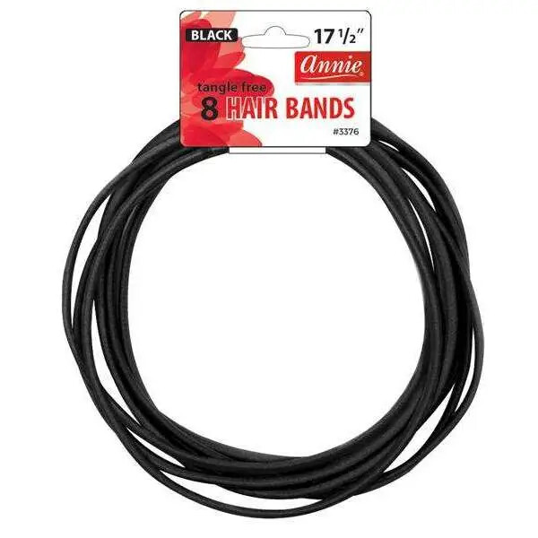 Tangle Free Hair Band 17.5&quot; 8ct Black