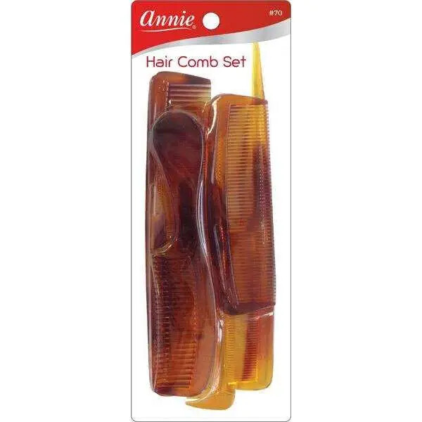 Family Comb Set 6Ct Tortoise