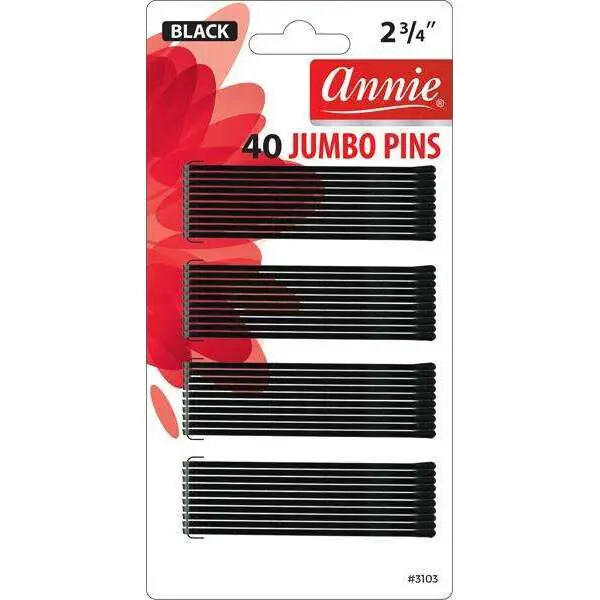 Jumbo Pins 2 3/4in 40Ct Black