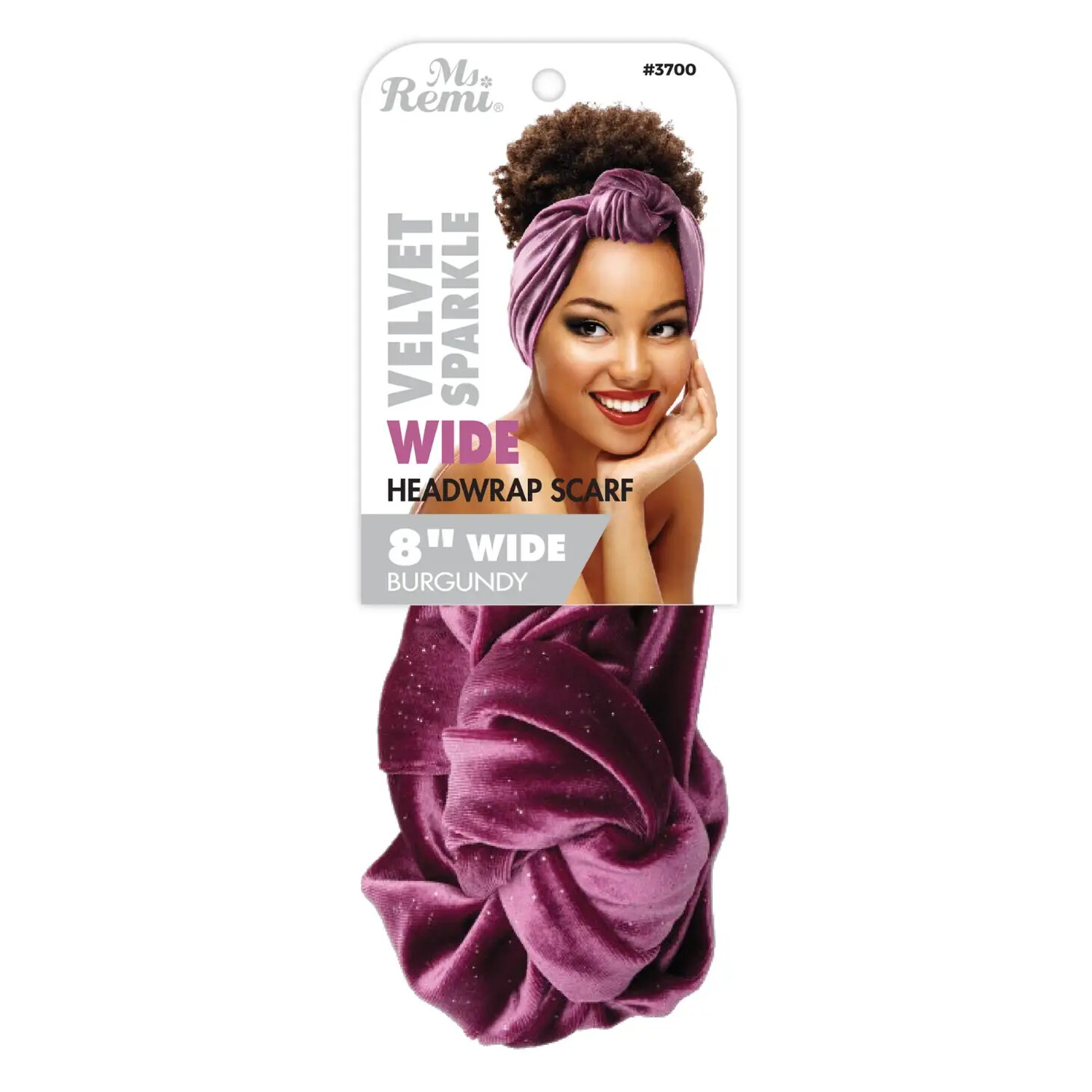 Wide Silky Headwrap Scarf Velvet Sparkle, Color: Asst. Color