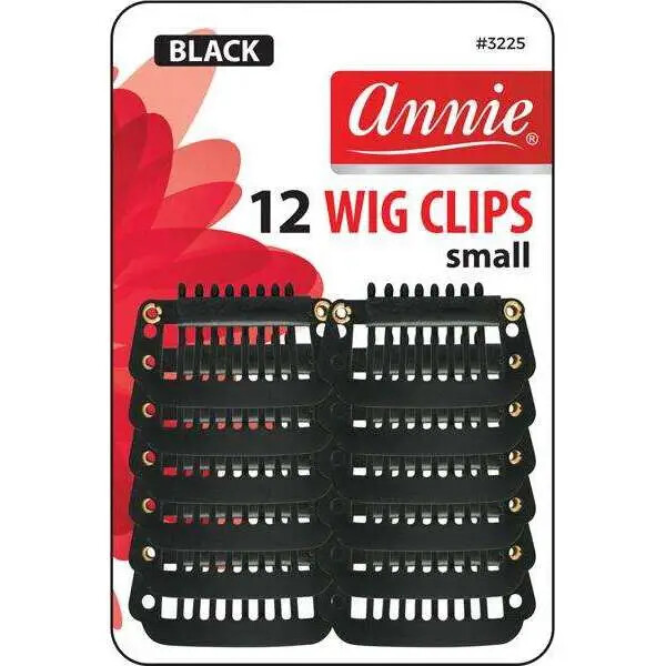 Wig Clips - 12ct, Type: Small - Black