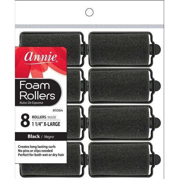 Foam Rollers, Type: X-Large - 8ct - Black