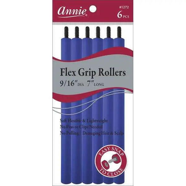 Flex Grip Rollers, Type: 9/16&quot;D x 7&quot;L - Blue, Quantity: 6ct