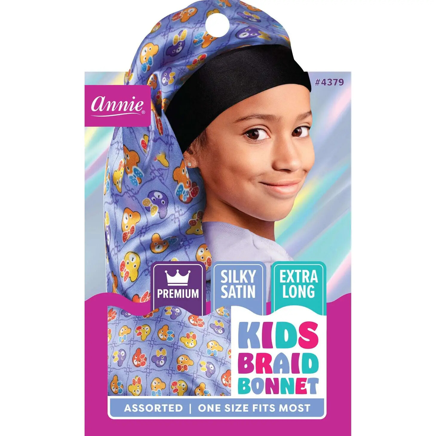 Premium Kid&#39;s Silky Wide Edge Braid Bonnet Dual Layer